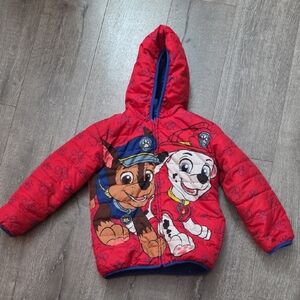 5T Reversible Paw Patrol Puffer Jacket